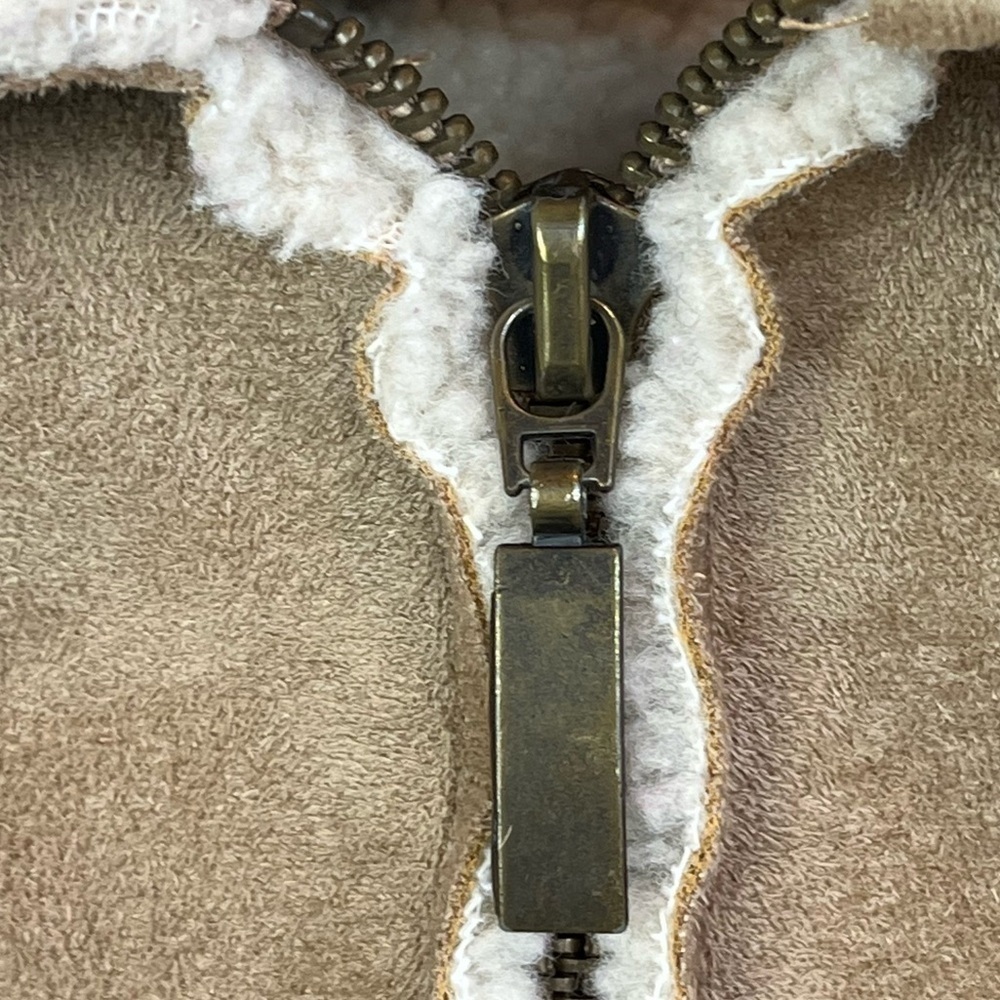 AUSTIN CLOTHING CO Womens Penny Lane Coat Faux Leather Sherpa Large Boho Hippie - Picture 4 of 15